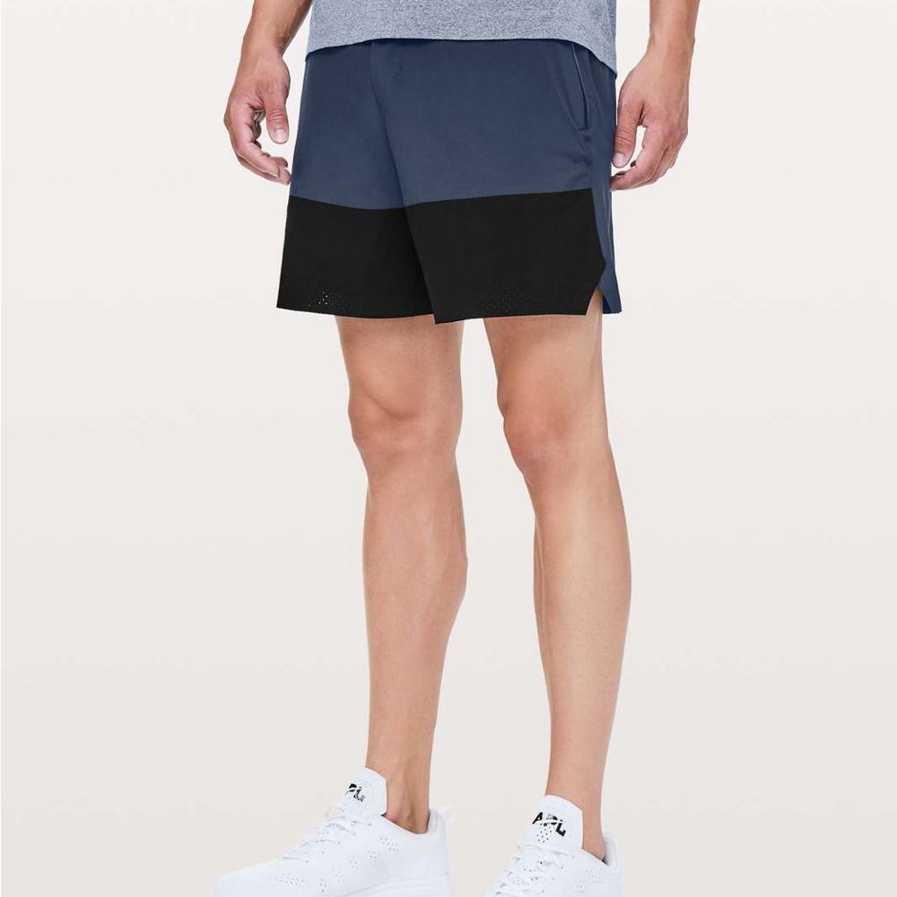Lululemon‎ M Men's Switch Up Navy & Black Athletic Workout Casual Summer Shorts